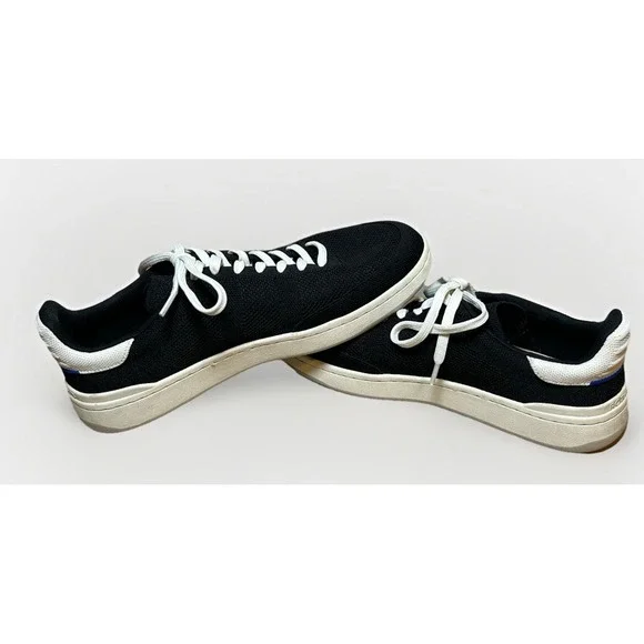 Rothy's The Men's Court Sneaker Black 12.5 Business Casual Streetwear Comfort